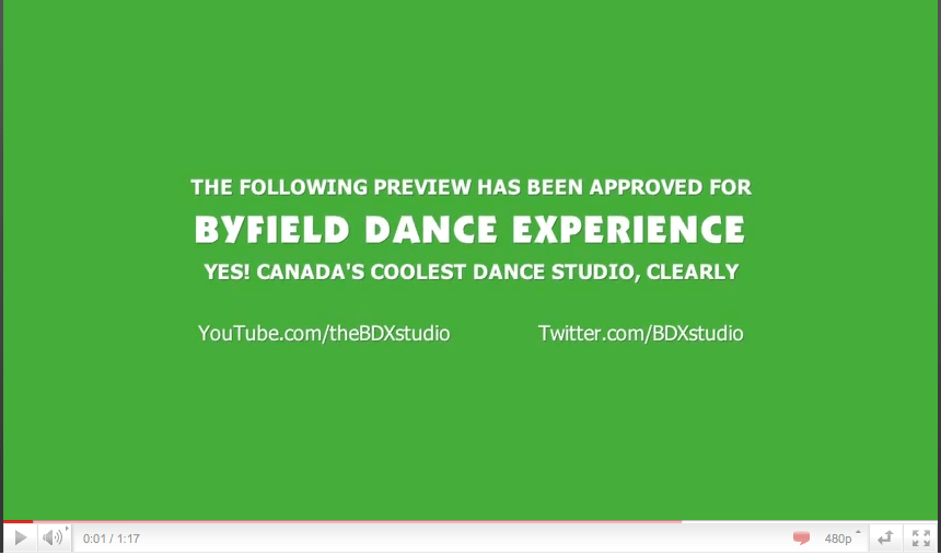 BDX dance studio Toronto Youtube