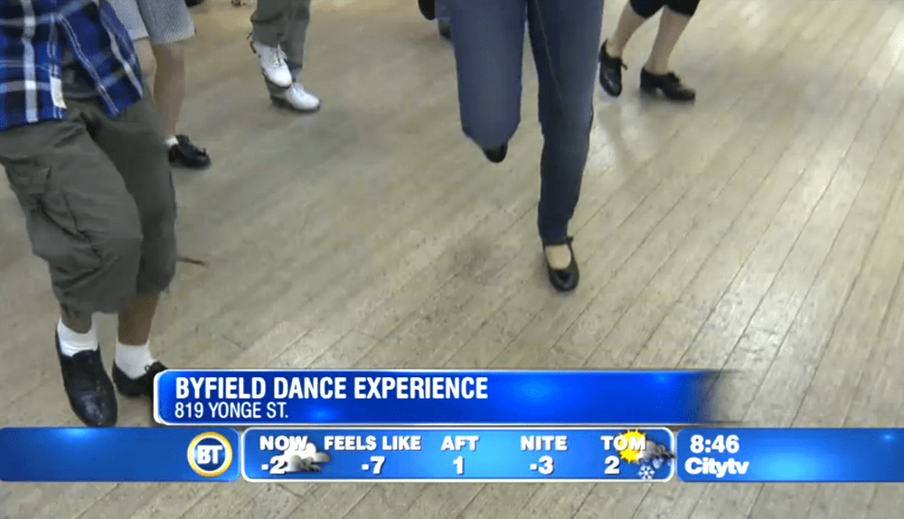 Toronto tap dance classes on Breakfast Television
