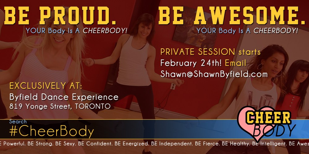 Cheer Body Toronto fitness class with Brigitte Grenier